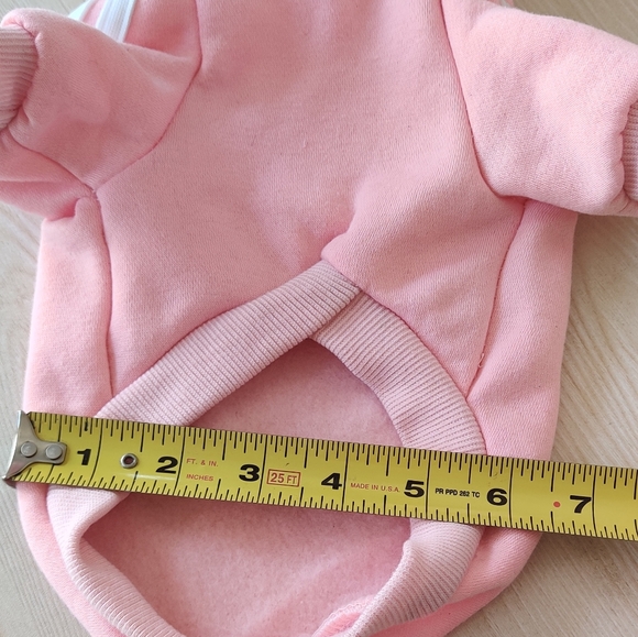 Adidog Pink Pullover Doggie Hoodie Size Medium - Picture 7 of 8